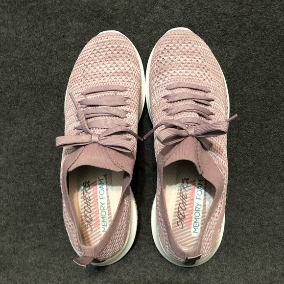 Skechers Women’s Size 8.5 Ultra Flex Statements Lavender Knit Slip On Sneakers - Picture 5 of 9